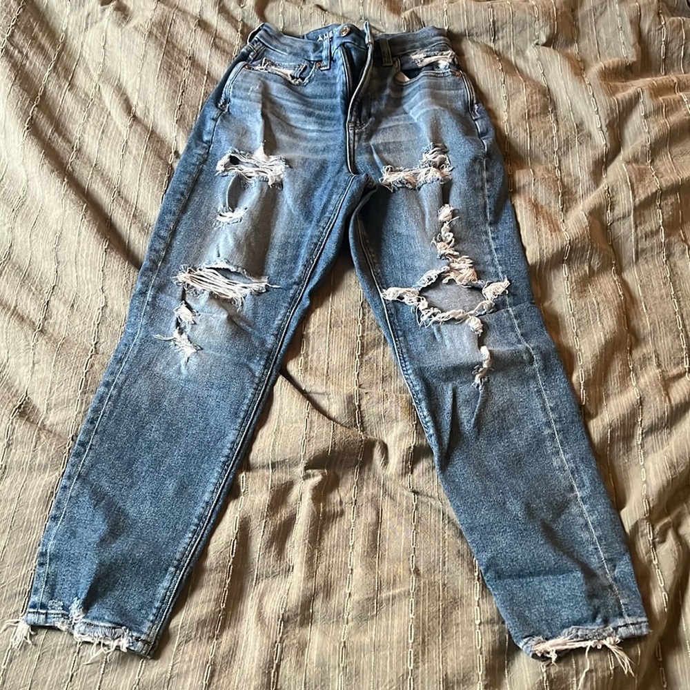 Stretch mom jeans